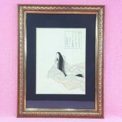 MURASAKİ SHİKİBU NUN GÜNLÜĞÜ , 19.YY. JAPON TAHTA BASKI RESİM