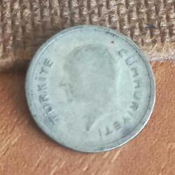 1936   YILI  GÜMÜŞ  25 KURUŞ