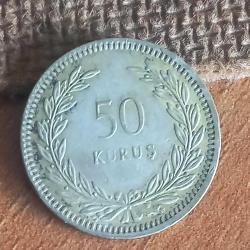 1947   YILI  GÜMÜŞ   50   KURUŞ
