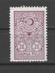 DAMGA PULU 20 KURUŞ NADİR TİP MNH