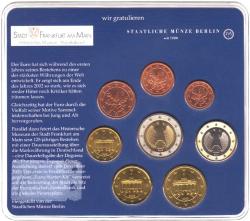 ALMANYA EURO TAM SET 2003 A. FRANKFURT TARİH MÜZESİ-EUROYA GEÇİŞİN YILDÖNÜMÜ ÖZEL KARTINDA. 500 ADET YAPILMIŞTIR. ÇİL.