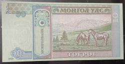 MOĞOLİSTAN 10 TUĞRIK ÇİL.2020 KAĞIT PARA
