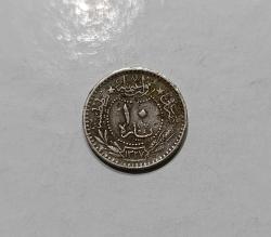 OSMANLI İMPARATORLUĞU PADİŞAH SULTAN MEHMET REŞAT HİCRİ 1327/3. SENE NİKEL 10 PARA ÇOK ÇOK TEMİZ KONDİSYONDA