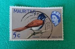 Mauritius_ damgalı pul