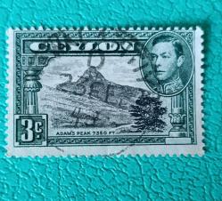 İngiliz Sömürgesi Seylan-1938_ damgalı