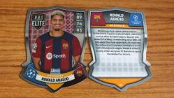 Topps UEFA Champions League 2023-2024 Ronald Araüjo Pro Elite Chrome Shield Kart No:SH5