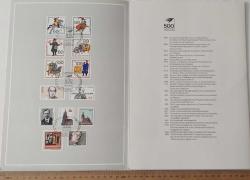 1990 ALMANYA BEETHOVEN ANISINA ÇIKARILAN NADİR DAMGALI 27 PULLU ORİJİNAL PÖRTFÖYDÜR ÇOK NADİR