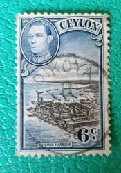 İngiliz Sömürgesi Seylan-1938_ damgalı