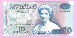 New Zealand, $10, P-182, (1994), UNC (TK 19 741) ÇİL