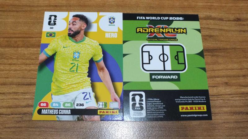 2026 Panini FIFA World Cup Matheus Cunha Brazil CORE / Hero Kart
