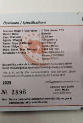 PARA, OSMANLI PADİŞAHLARI SERİSİ 1 TL METAL PARA 1-9 ARASI