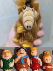 Alf peluş Maskot taş devri Fred Barni Wilma çakıl figür oyuncak süs dekor koleksiyon nostalji tasarım vintage retro hobi reklam promosyon minyatür diorama