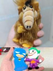 Alf peluş Maskot Batman Joker figür oyuncak süs dekor koleksiyon nostalji tasarım vintage retro hobi reklam promosyon minyatür diorama