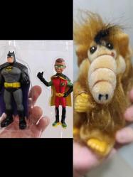 Alf peluş Maskot Batman Robin figür oyuncak süs dekor koleksiyon nostalji tasarım vintage retro hobi reklam promosyon minyatür diorama