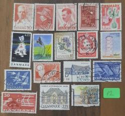 Danimarka Pul Lotu -   Karışık Eski Yeni Pul Koleksiyonu Posta Pulu YSLNo:12 - Fırsat Lotu 17 Adet