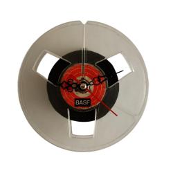 ESKİ ORJİNAL MAKARA BANTTAN DEKORATİF SAAT. VINTAGE.