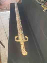 Hz muhammed peygamber efendimizin kılıcının 1 e 1 yapımı taşlar yurtdisinda hazırlanıp geldi