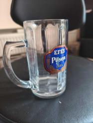 EFES PİLSEN KULPLU BİRA BARDAĞI 0.5 LT hafif defolu
