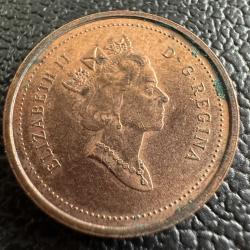 Kanada 1 Cent 1999. Kraliçe ll Elizabeth