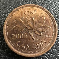 Kanada 1 Cent 2006. Kraliçe ll Elizabeth