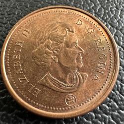 Kanada 1 Cent 2007. Kraliçe ll Elizabeth