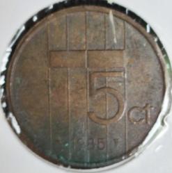 HOLLANDA 5 CENT 1985 BEATRİX