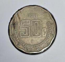 MEKSİKA 50 CENTAVOS  2001