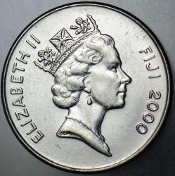 FİJİ 20 CENT 2000 KRALİÇE II. ELİZABETH.