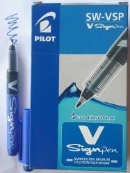 Pilot Kalem Sign Pen  Keçe Uc  MAVİ 12 Adetli Kutu