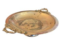 Avrupa Gümüş Kaplama Sunumluk 32 cm. 10 cm Yüksekliğinde