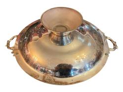 Avrupa Gümüş Kaplama Sunumluk 32 cm. 10 cm Yüksekliğinde