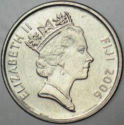 FİJİ 5 CENT 2006 KRALİÇE II. ELİZABETH 19.4 mm.