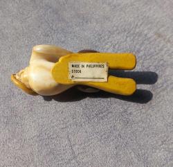 SERAMİK VE DENİZ KABUĞUNDAN EL YAPIMI ASLAN FİGÜRÜ BİBLO.  KONDİSYON YÜKSEK KOLEKSİYONLUK NADİR