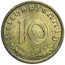 Almanya 1939 10 Reichspfennig - Çil - Kartal ve Gamalı Haçlı - İkinci Dünya Savaşı Başlangıç Dönemi