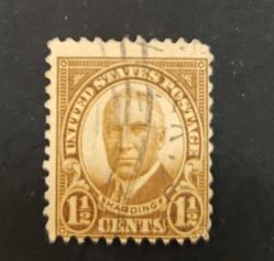 ABD Başkan Harding_ damgalı pul