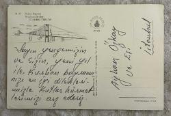 İstanbul boğaz köprüsü Eski Kartpostal