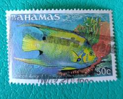 Bahamalar - damgalı pul