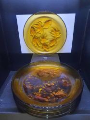 ENDONESIA BALİ REÇİNE + CAM İŞİ TABAK