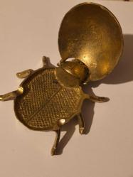 UĞUR BÖCEĞİ FORMUNDA PİRİNÇ KÜLLÜK 11 CM