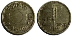 Türkiye Cumhuriyeti  1944 Yılı 25 Kuruş   (TCM0011)