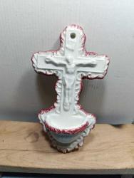 P3------PORSELEN HIRİSTİYAN OBJE-İSA PEYGAMBER ,KUTSAL SU KABI