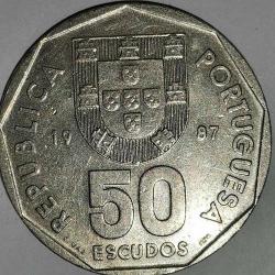PORTEKİZ  1987   50  ESCUDOS