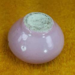 ANTİKA OSMANLI DÖNEMİ EL BOYAMA ÇİÇEKLER RESİMLİ AVRUPA PEMBE RENKLİ PORSELEN HOKKA