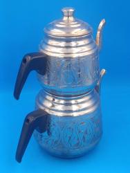 GAZİANTEP USTA YAPIMI İŞLEMELİ BAKIR ÇAYDANLIK