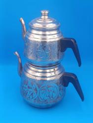 GAZİANTEP USTA YAPIMI İŞLEMELİ BAKIR ÇAYDANLIK