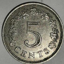 MALTA  1972   5  CENT