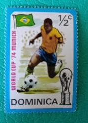 Karayip Denizi Dominica Adası _ damgasız pul