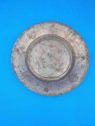 OSMANLI DÖNEM ERMENİ USTA KALEM İŞÇİLİKLİ BAKIR LENGER