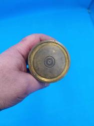 AVRUPA DENİZ KUVVETLERİ 55 MM HAVAN TOPU MERMİSİNDEN YAPILMA BRONZ VAZO