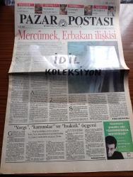 Pazar Postası Gazetesi -  Turkish Newspaper - 19  Mayıs 1996 - Mercümek Erbakan İlişkisi - Yargı kanunlar ve hukuk üçgeni - Çok hukuk tartışması yazan Taha Akyol - Bir Üniversite örneği Murat Belge - Türkiye iş Bankası - Orta Asya'nın En büyük içecek Fabrikası - Siyasal kriz ekonomik kriz Ömer Servet - Farklı malzemelerin birleştirilmesi müziksiz olmaz Tınaz Titiz - 19 Mayıs'ın neresindeyiz yazan Cahit Tanyol - Seçim neyi halleder yazan Sami Kohen - kadınsız demokrasi olmaz Dinçer Güner - Saraydan Gazinoya Sevda İle dillendi bu alaturka - entelektüeller bond'u keşfetti - Borsaya siyasi çelme - İMKB - en iyi 10 hisse - En kötü 10 hisse - Kardeş Erbakan'ın Faksı - Refah Partisinden Ödeme Emri